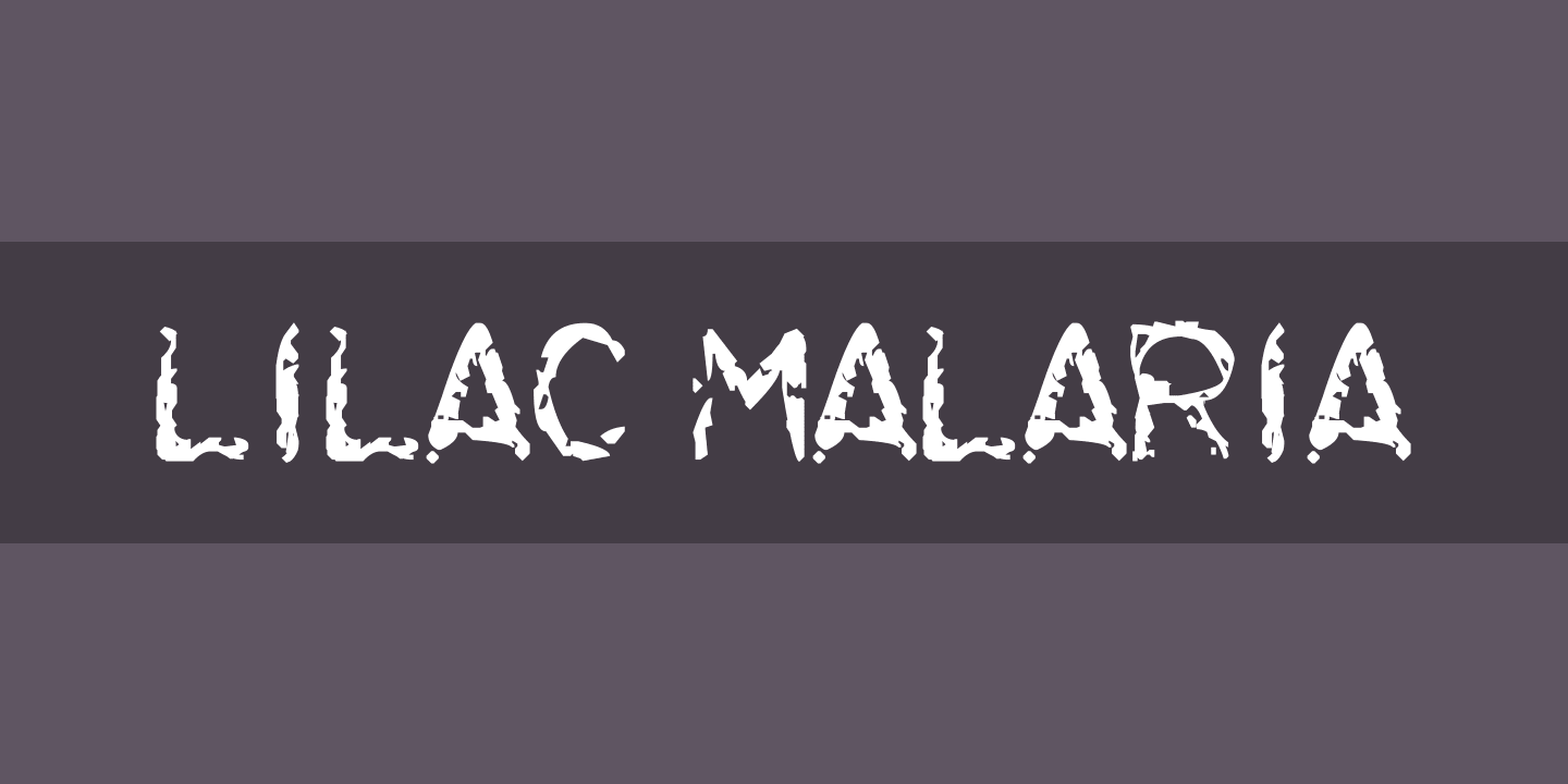 Czcionka Lilac Malaria